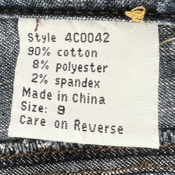 Mudd Yo! Crop Wide Leg Side Ankle Tie Jeans Size 9 Women’s - Picture 4 of 5